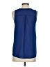 Espresso 100% Polyester Blue Sleeveless Blouse Size S - photo 2
