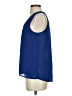 Espresso 100% Polyester Blue Sleeveless Blouse Size S - photo 5