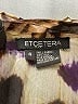 Etcetera 100% Silk Animal Print Brown Long Sleeve Silk Top Size 4 - photo 7