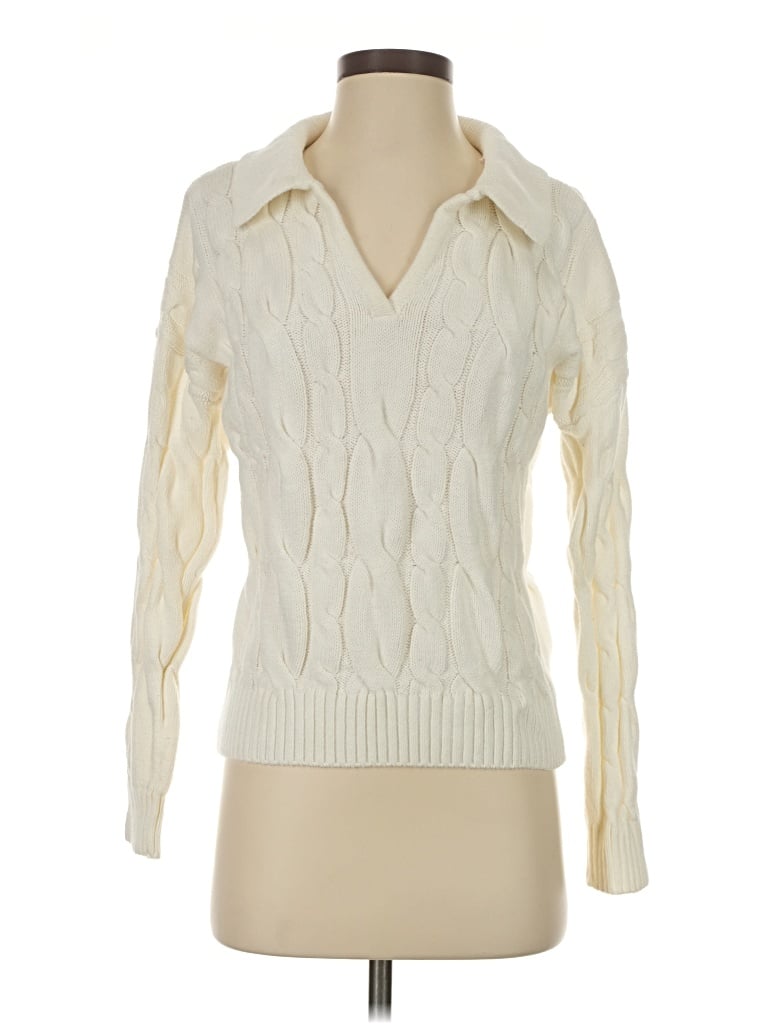 Pre-owned Evolution By Cyrus Pullover Sweater In Ivory