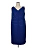 Le Bos Blue Cocktail Dress Size 16 - photo 1