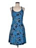 Title Nine Print Blue Casual Dress Size M - photo 1