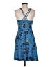 Title Nine Print Blue Casual Dress Size M - photo 2