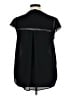 Long Tall Sally 100% Polyester Black Short Sleeve Blouse Size 14 - photo 2