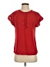 Van Heusen Red Short Sleeve Blouse Size XS - photo 1