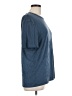 Theory Blue Short Sleeve Top Size L - photo 4