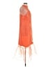 BHLDN 100% Polyester Orange Cocktail Dress Size L - photo 4