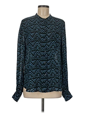 A.L.C. Long Sleeve Silk Top (view 1)