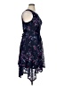 Elle 100% Polyester Floral Blue Cocktail Dress Size XL - photo 4