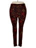 Just One Paisley Red Black Leggings Size 2X - photo 1
