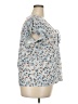 Fashion Bug 100% Polyester Blue Short Sleeve Blouse Size 22 - 24 - photo 4