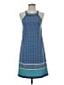 Max Studio Print Blue Casual Dress Size XS - photo 1