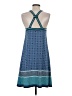 Max Studio Print Blue Casual Dress Size XS - photo 2
