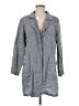 Flax 100% Linen Gray Trenchcoat Size 6 (S) - photo 1