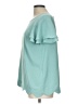 Versona 100% Polyester Teal Short Sleeve Top Size L - photo 5