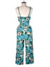 Toxik3 100% Rayon Tropical Blue Jumpsuit Size M - photo 2