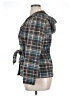 Self Esteem Plaid Teal Blazer Size XL - photo 5