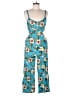 Toxik3 100% Rayon Tropical Blue Jumpsuit Size M - photo 1