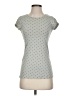 DownEast Basics Polka Dots Gray Green Short Sleeve T-Shirt Size S - photo 1