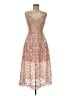 ASTR The Label 100% Polyester Tan Cocktail Dress Size M - photo 1