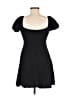 Jessica Simpson Solid Black Casual Dress Size M - photo 2