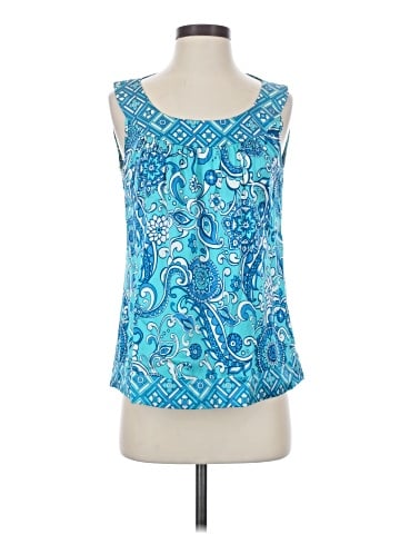 St. John Sleeveless Silk Top (view 1)