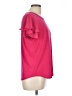 Adrianna Papell Pink Short Sleeve Top Size L - photo 4