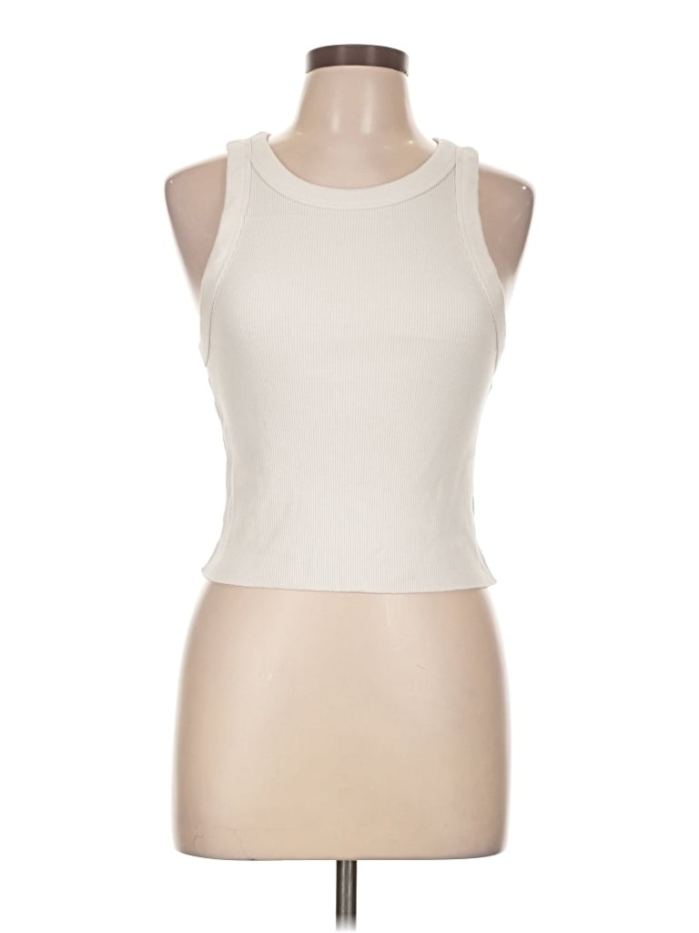 Pre-owned Aerie Tank Top Ivory Halter Neckline Tops