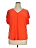 Bar III Orange Short Sleeve Blouse Size XL - photo 1