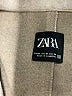 Zara 100% Polyester Tan Coat Size M - photo 6