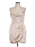 Nookie Metallic Tan Cocktail Dress Size L - photo 1