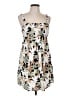 Volcom 100% Viscose Tropical Ivory Casual Dress Size 10 - photo 1