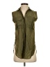 Helmut Lang Green Sleeveless Button-Down Shirt Size P (petite) - photo 1