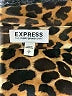 Express 100% Polyester Animal Print Brown Long Sleeve Blouse Size S - photo 7