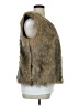 Tanming 100% Polyester Gold Brown Faux Fur Vest Size XL - photo 4