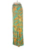 Coco Bianco 100% Rayon Paisley Teal Casual Pants Size L - photo 5