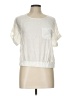 Lily White Ivory Short Sleeve Top Size L - photo 1