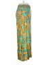 Coco Bianco 100% Rayon Paisley Teal Casual Pants Size L - photo 4