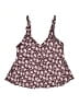 Lands' End Floral Burgundy Swimsuit Top Size 16 DDD - photo 1
