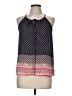 Q&A 100% Polyester Blue Sleeveless Blouse Size M - photo 1