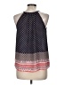 Q&A 100% Polyester Blue Sleeveless Blouse Size M - photo 2