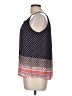 Q&A 100% Polyester Blue Sleeveless Blouse Size M - photo 5