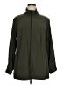 J.Jill Solid Green Raincoat Size 1X - photo 1