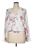 Leith 100% Polyester Ivory Long Sleeve Blouse Size 1X - photo 1