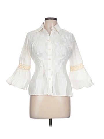 Robert Rodriguez 3/4 Sleeve Button-Down Shirt (view 1)