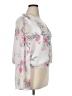 Leith 100% Polyester Ivory Long Sleeve Blouse Size 1X - photo 4