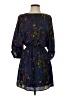 Tegan 100% Polyester Print Blue Casual Dress Size 4 - photo 1