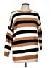 No Comment 100% Acrylic Stripes Brown Pullover Sweater Size L - photo 1