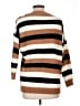 No Comment 100% Acrylic Stripes Brown Pullover Sweater Size L - photo 2