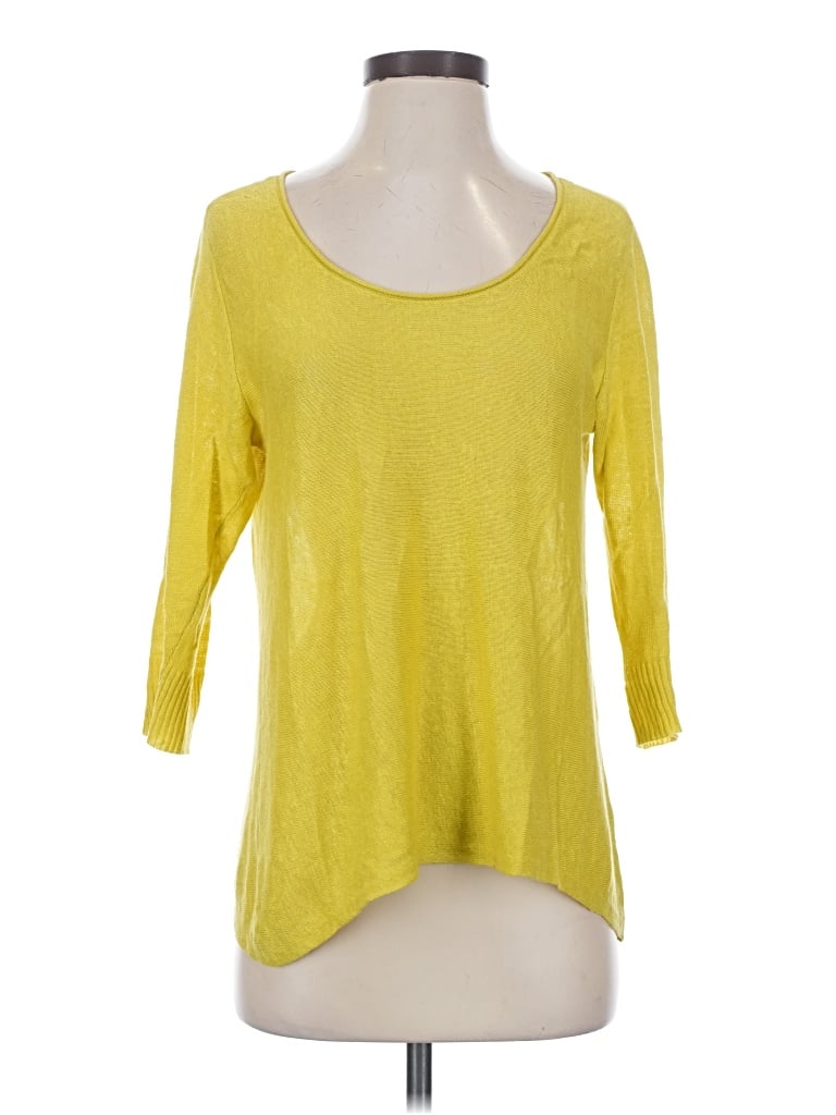 Pre-owned Eileen Fisher Pullover Sweater In Yellow